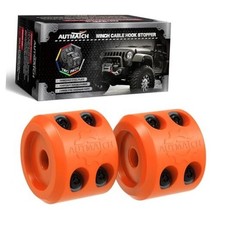 Winch Cable Hook Stopper 2 Pack , Winch Cable Hook Stopper - 2Pack Orange