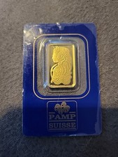 Gold PAMP Suisse 5 gram Lady Fortuna Swiss .999 Fine Bar Sealed in Assay