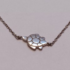 Sea Turtle Sterling Silver 925 Dainty Chain Necklace 18in