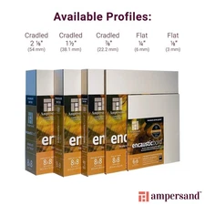 Wood Painting Panel Museum Series Encausticbord, 1/8 Inch Depth 3, 5 x 7 - Pa...