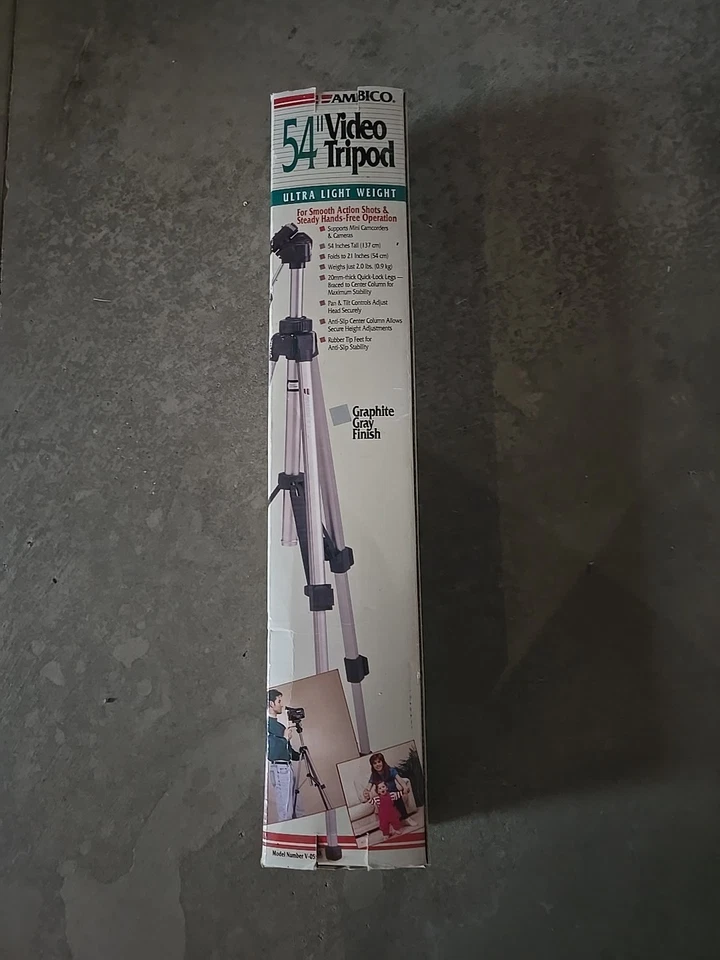 Vintage Ambico 54" Video Tripod V-0555 - Image 3 of 4