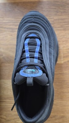 Nike Air Max 97 Unisex Sneaker Low Top Schnürung gepolstert Schwarz/Blau 38