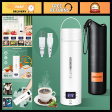 Portable Electric Kettle - Mini Travel Water Boiler with 4 Temp Control, Auto Sh