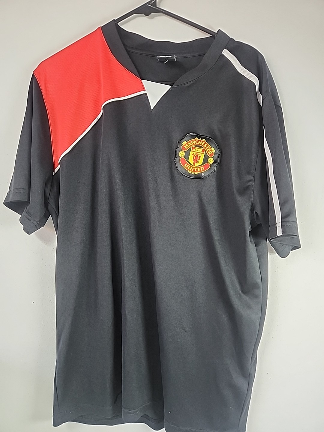 Manchester United Jersey Size US Men Large Man Utd Patch Y2K Vintage Soccer UK