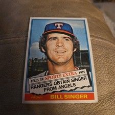1976 Topps Baseball - Traded #411T Bill Singer Texas Rangers
