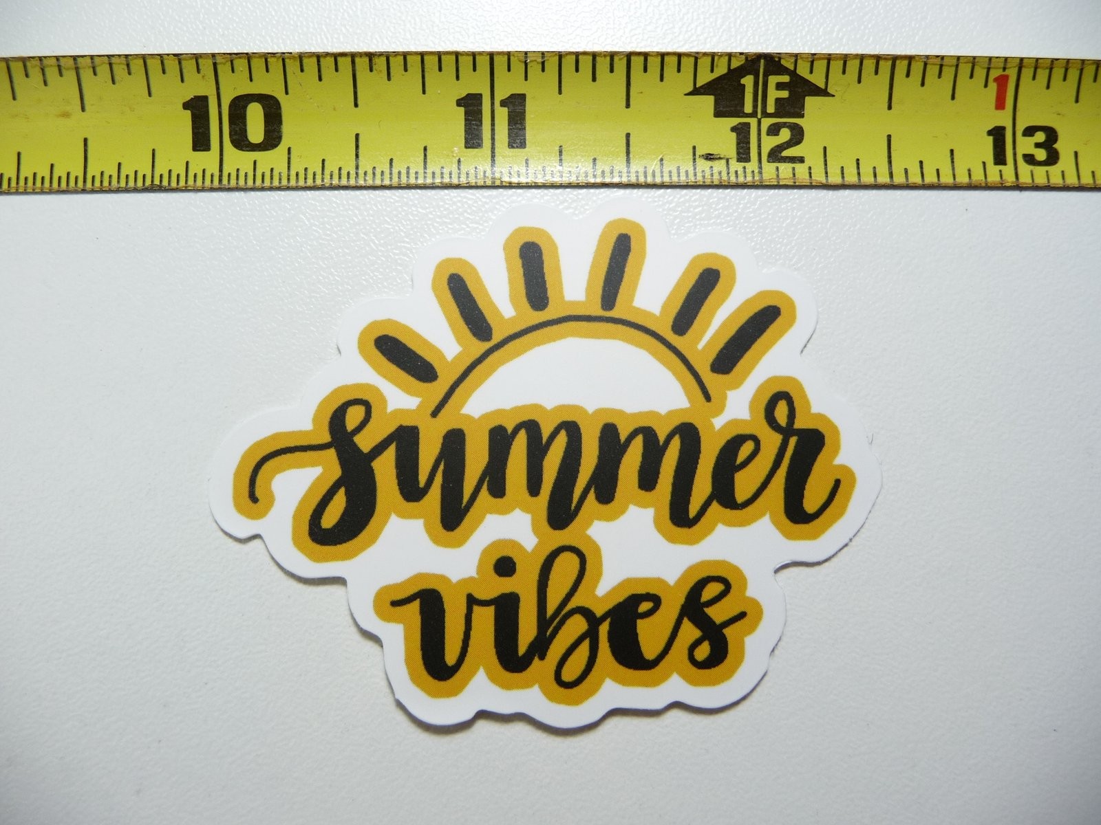 Summer Vibes Sun Decal Sticker for Hiking Camping Nature Lovers