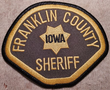 IA Franklin County Iowa Sheriff Shoulder Patch