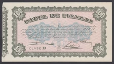 Spain, Papel de Finanzas  100 Pesetas 01-01-1940, AU-UNC, Uncirculated