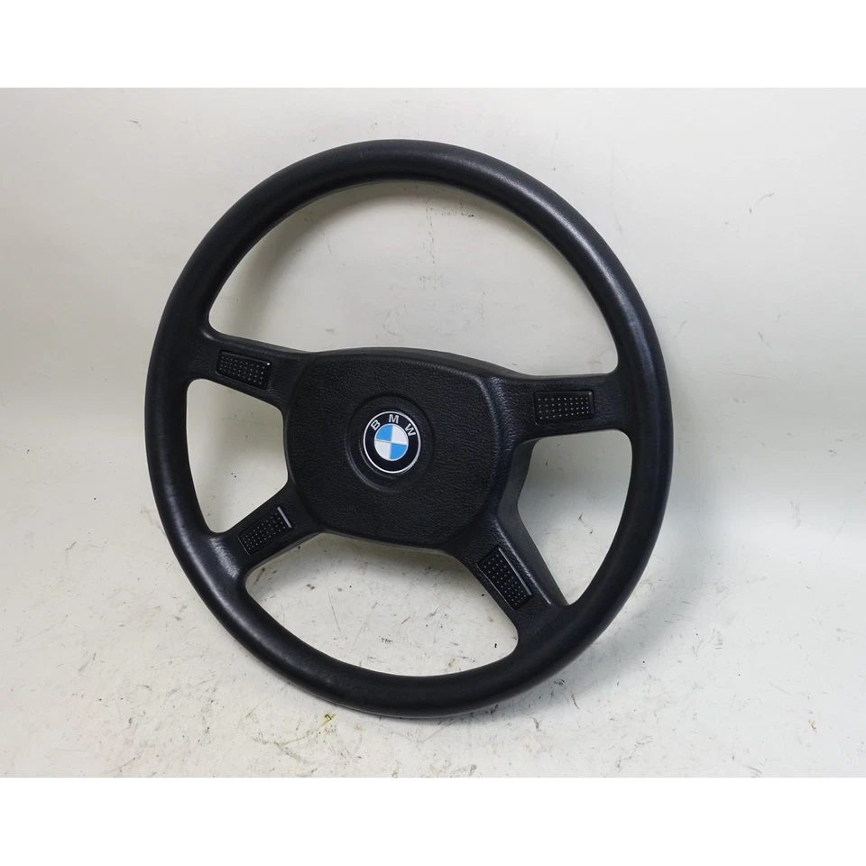 Volante de vinil danificado 1984-1993 BMW E30 3-Series fábrica 4 raios original de fábrica - Imagem 3 de 4