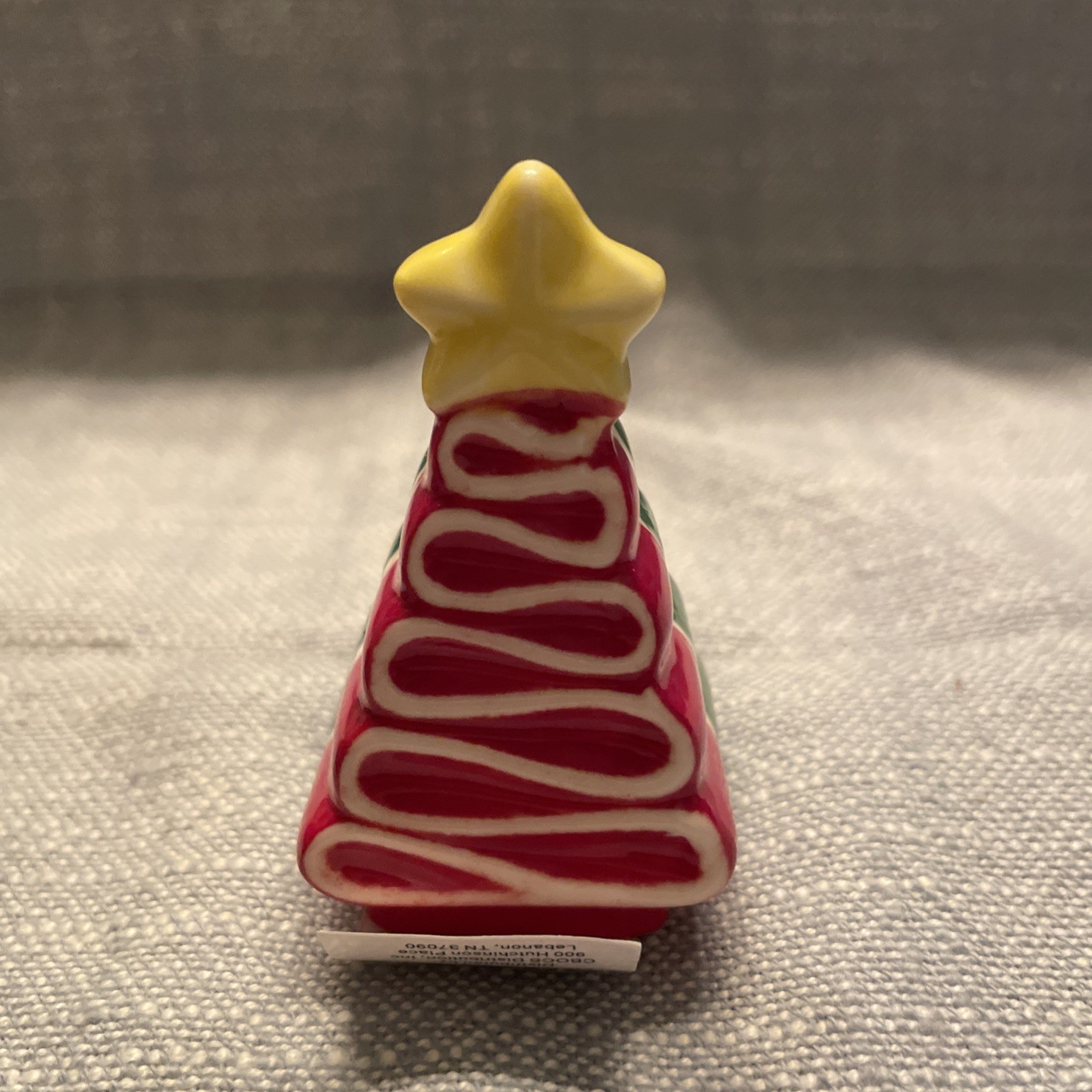Cracker Barrel candy ribbon trees salt and pepper shakers Christmas 2025 New-1