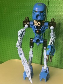 LEGO Bionicle Toa Mata Tahu 8534 Blue Kanohi Hau Custom Moc Read Description 