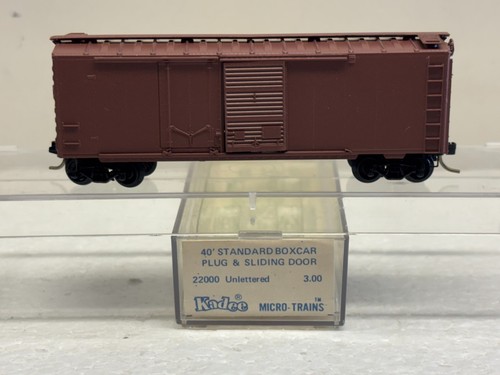 Micro trenes Kadee escala N MTL 22000 vagón de caja marrón claro sin letras | Condition: New