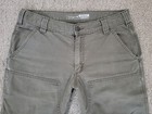 CARHARTT Double Knee Carpenter Relaxed Fit Utility Pants Green - Mens size 33x32 — photo 2