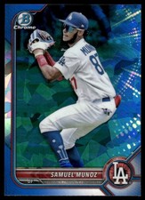 2022 Bowman Draft Sapphire Edition #BDC-63 Samuel Munoz Los Angeles Dodgers