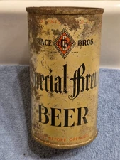 GB SPECIAL BREW, O/I IRTP flat top beer can Grace Bros, Santa Rosa California