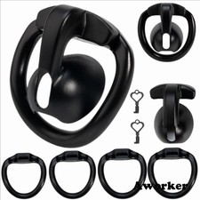 Male Negative Electrode Chastity Cage Pot Lid with 4 Rings Device Sissy Cb Lock