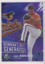 2017 Bowman Platinum Bowman's Next Generation Purple 247/250 Cody Sedlock fm0
