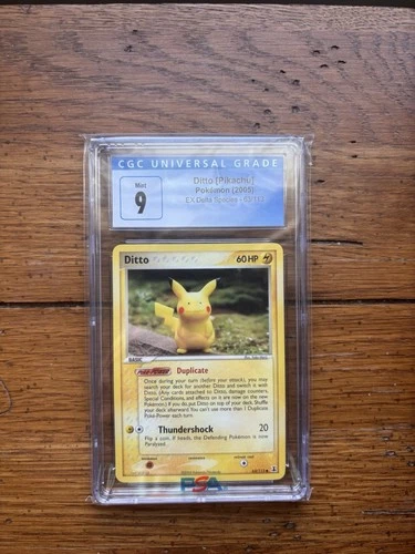 Pokémon Ditto [Pikachu] EX Delta Species 63/113 CGC 9 Basic Common 2005