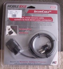 New Mobile Edge SecuriCable Keyed Cable Computer Lock Security Laptop