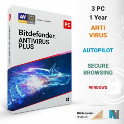 Bitdefender Antivirus Plus 2025 3 PC 1 JAHR