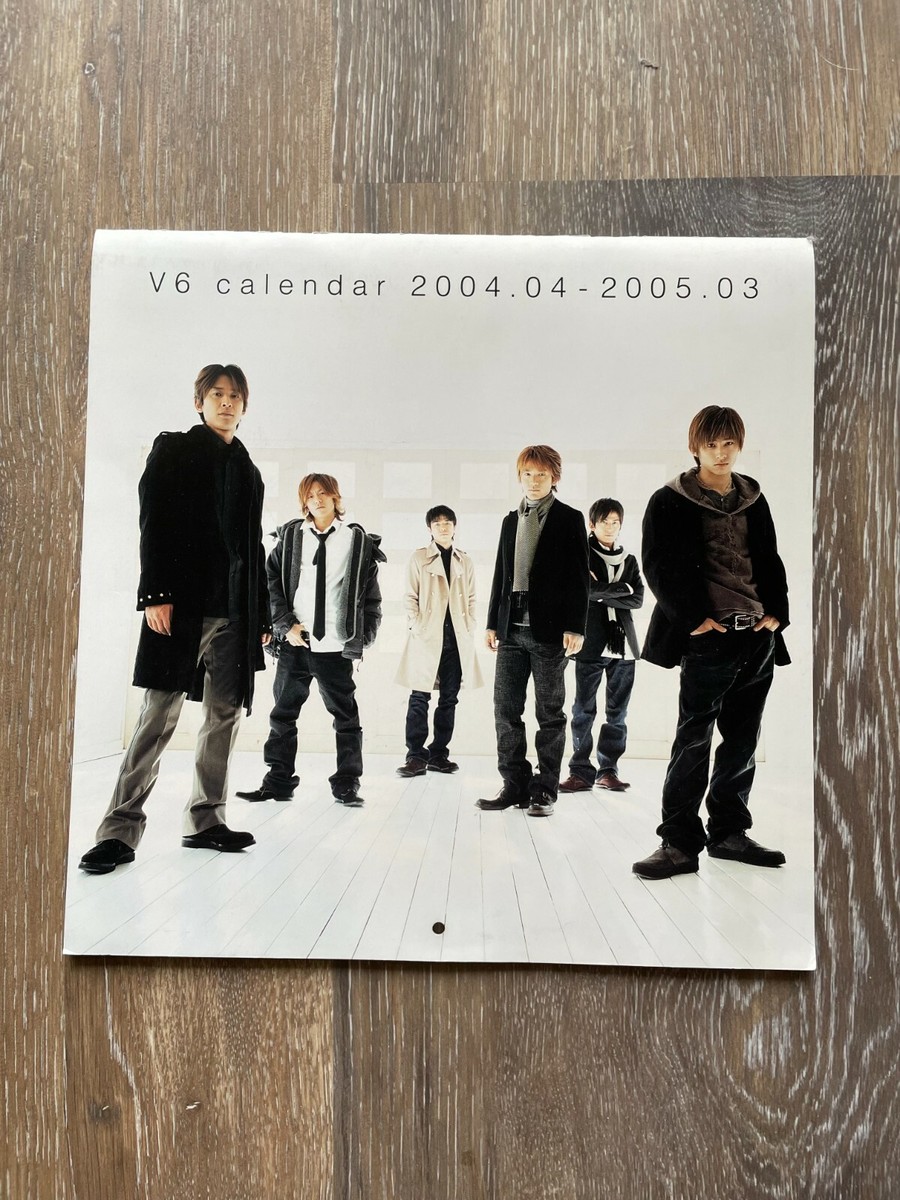 V6 Wall Calendar Apr. 2004 - Mar. 2003 - J-Pop - Johnny's | eBay