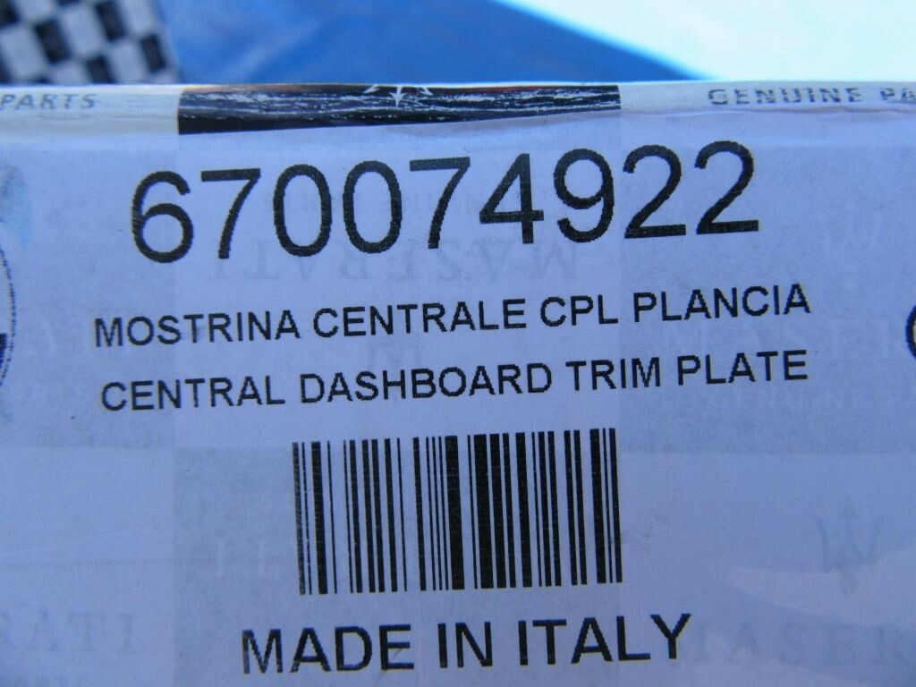 Maserati Levante radio display surround trim molding #6396