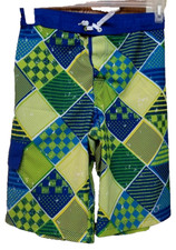 Ocean Pacific Boys Swim Trunks XL 14/16 Really Royal Pattern Blue