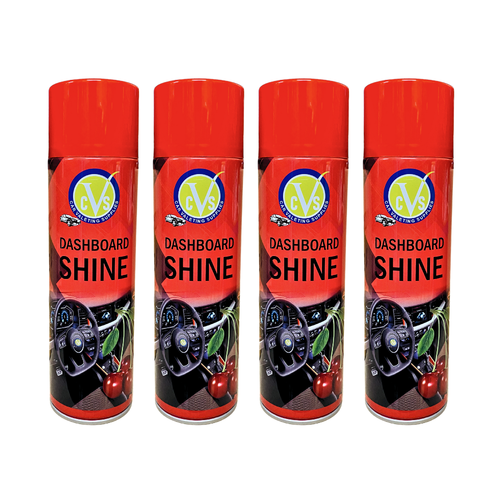 4 x 500ml DASHBOARD SHINE SILICONE SPRAY CAR Interior Trim Cleaner