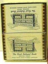 Vintage Redi Slip Playing Cards 1st National Bank Odessa Tx Double Deck