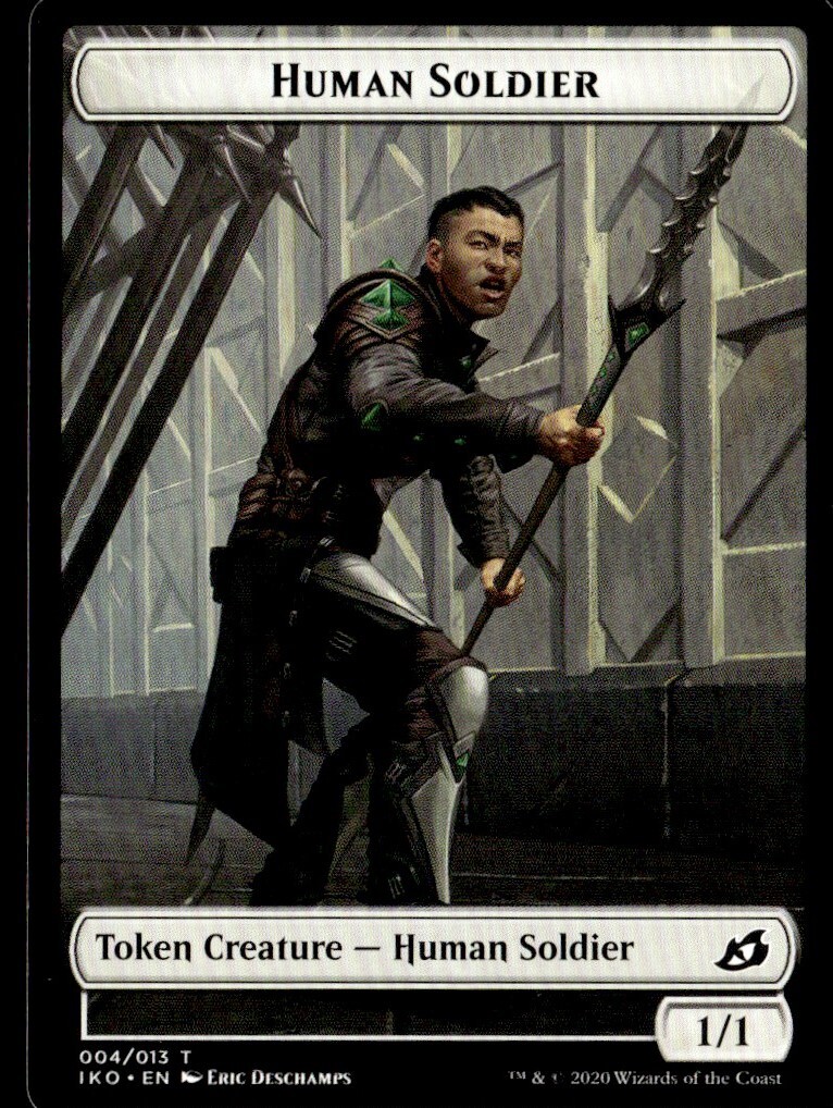 2020 Ikoria Lair of Behemoths Human Soldier Token Common #4 MTG