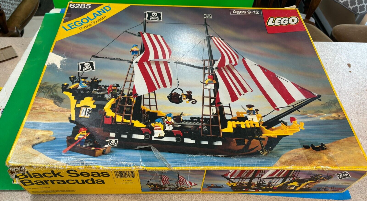 Black Seas Barracuda Pirate Ship Lego Model From 1989 Black Seas