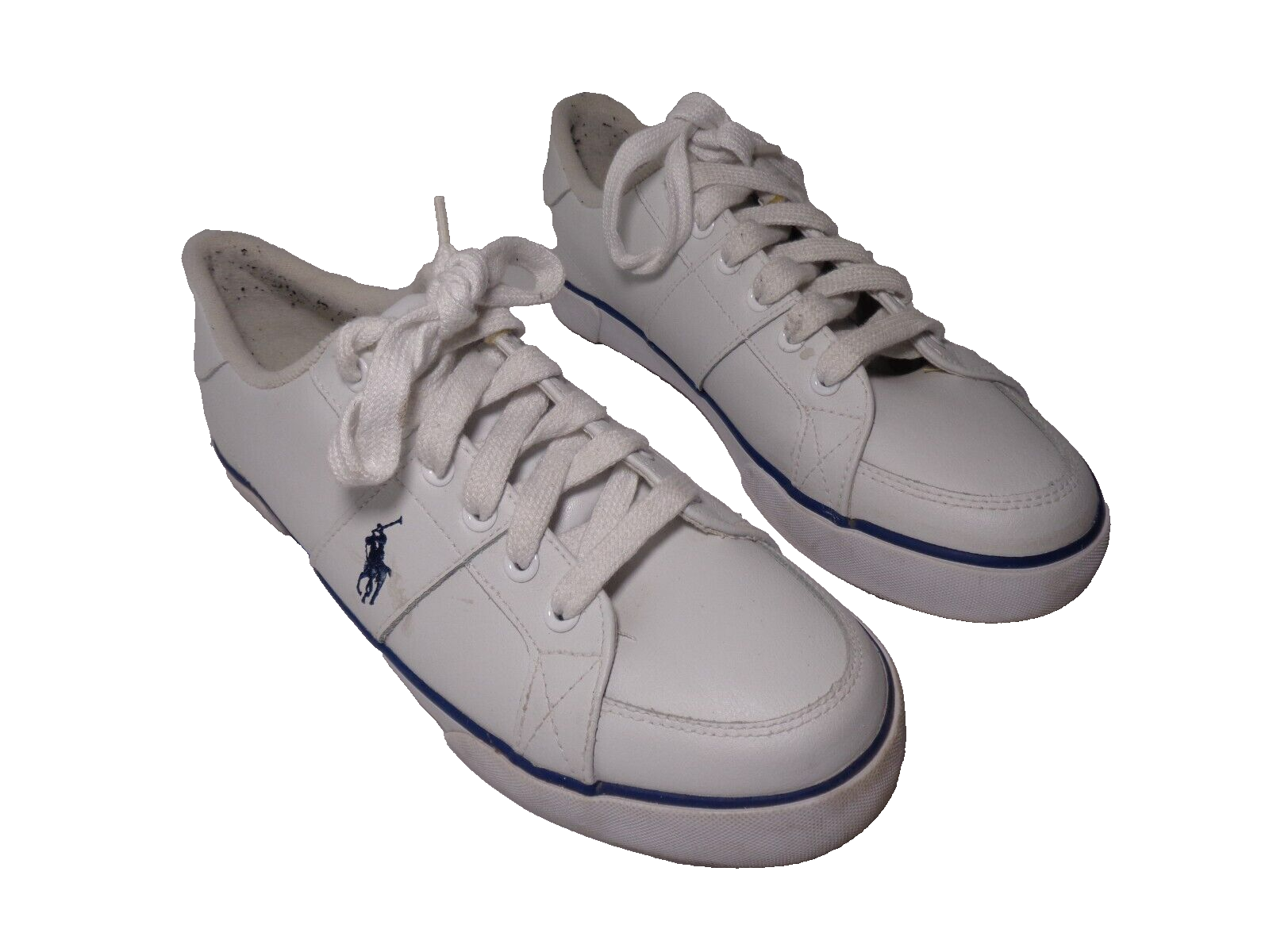 PONY Polo Ralph Lauren 816082169 Sneakers in pelle bianca scarpe da tennis uomo 8 5D