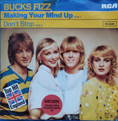 Bucks Fizz - Making Your Mind Up - 7'' Single Grand Prix ESC Sieger UK 1981 RCA