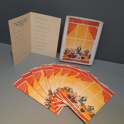 Vintage Partyspiel ''WELL KNOWN CITIES IN GREAT BRITAIN & IRELAND'' selten 30er Jahre 