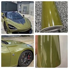 Super Gloss Car Vinyl Wrap Sticker Film Battle Green wrapping UK