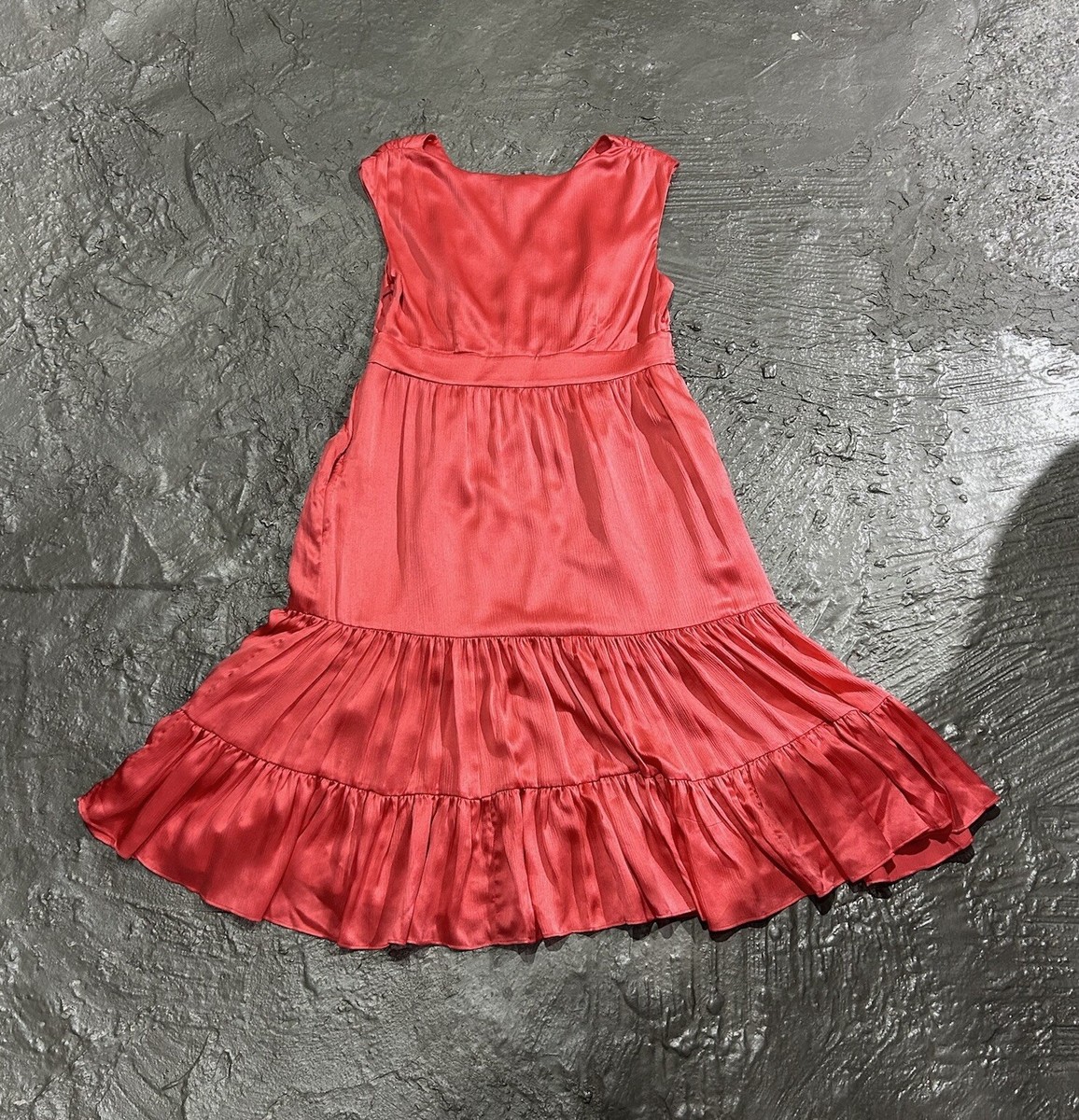 LILLY PULITZER Pink Silk Ruffle V-Neck Shift Dress | eBay