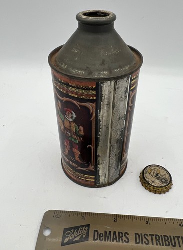 Vintage Falstaff Cone Top Beer Can With Cap Omaha, Nebraska NE - Picture 3 of 8