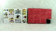 Mary Engelbreit Nine Rubber Stamp Set with Full Color Labels