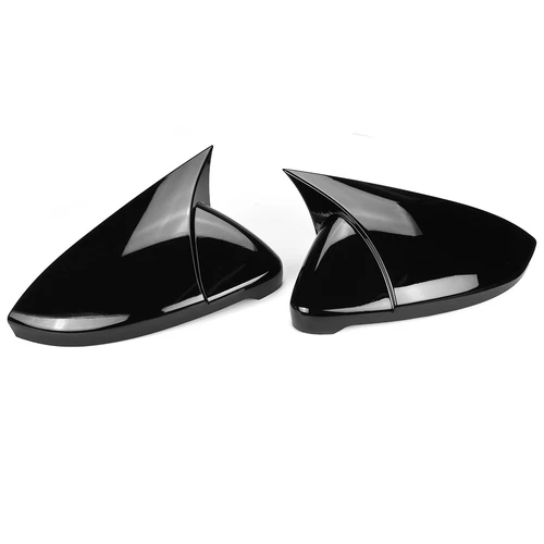 2X for Golf mk7 mk7.5 GTI GTD R glossy black mirror cases