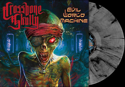 Crossbone Skully - Evil World Machine Special Edition Clear Smoke Vinyl LP NEU