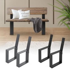 Lot 2x piétements de bancs jardin en métal profil carré style industriel á choix