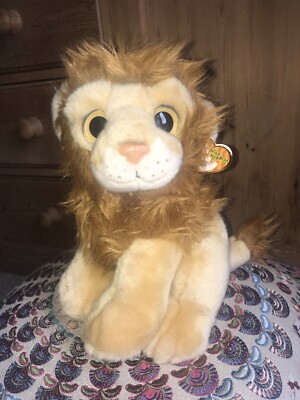 Neu TY Wild Wild Best Kingston Löwe große Augen Plüschtier Kuscheltier 10 Zoll