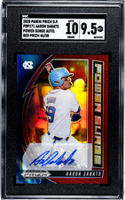 2020 Panini Prizm Draft Aaron Sabato Power Surge RED PRIZM /50 SGC 9.5 w/10 AUTO