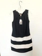 NWT Forever21 Black White Striped Dress - S