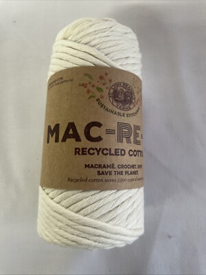 Mac-Re-Me Lion brand yarn natural Ecru 77 Yards NEW