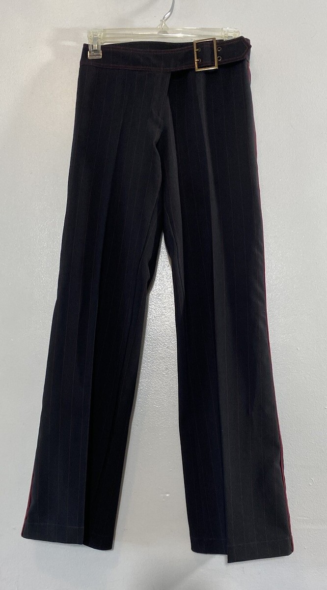 Women's Shyde Paris Pinstriped Pants Black/red Flared,with Women's Shyde Paris Pinstriped Pants Black/red Flared,with
