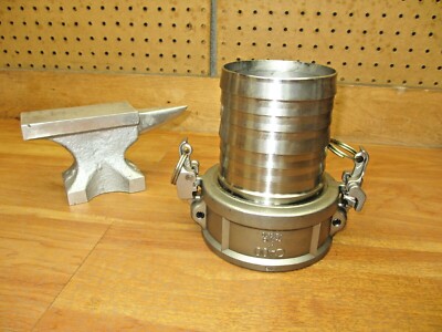Dixon Valve RC400EZCR EZ Boss-Lock Cam & Groove 4in Type C Coupler x Hose Shank
