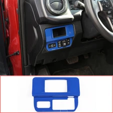 ABS Blue Car Frog Light Switch Frame Trim Decor Cover For Toyota Tacoma 16-2022