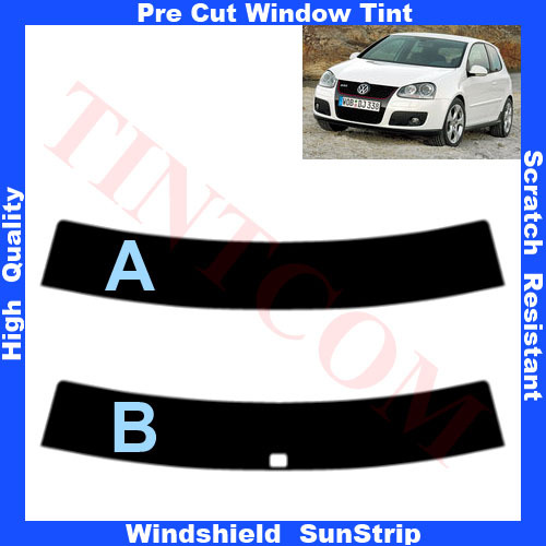 Film Solaire Prédécoupé Vitres Teintées VW Golf V 3P 2003-2007 Pare-Brise - Imagen 1 de 1