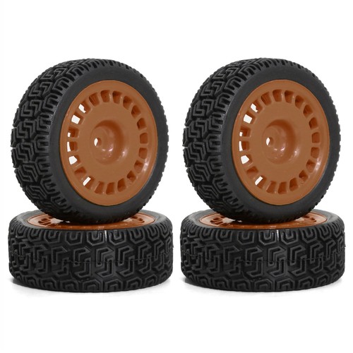 4 llantas y neumáticos de goma 68 mm para Tamiya TT01 XV02 94123 1/10 RC Rally Car - Imagen 13 de 21